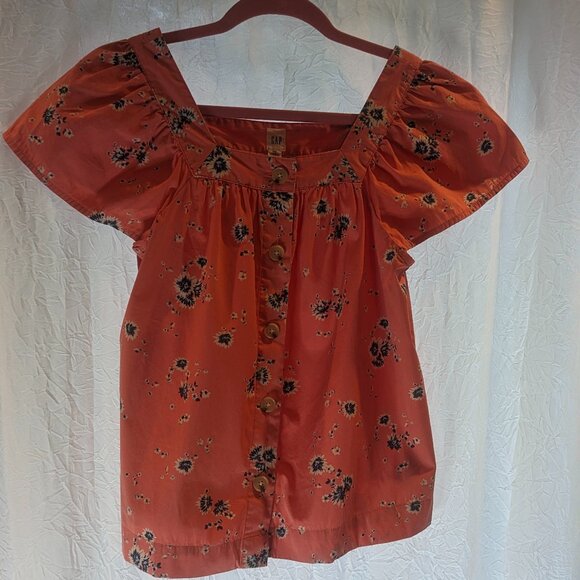 Gap XS Peach Boho Blouse - Picture 2 of 12